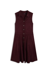 Vestido Malha Nobu Knee Dark Wine