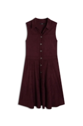 Vestido Malha Nobu Knee Dark Wine