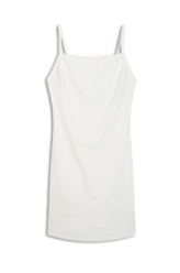 Vestido Malha Piquet Neckline Off White