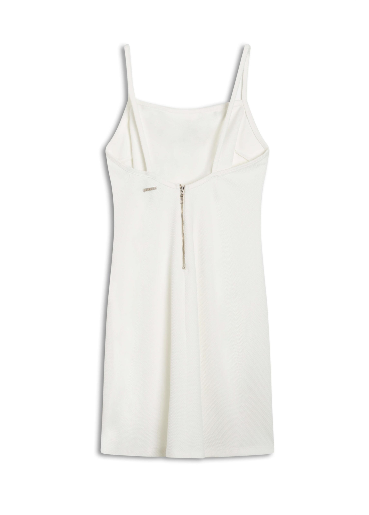 Vestido Malha Piquet Neckline Off White