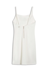 Vestido Malha Piquet Neckline Off White