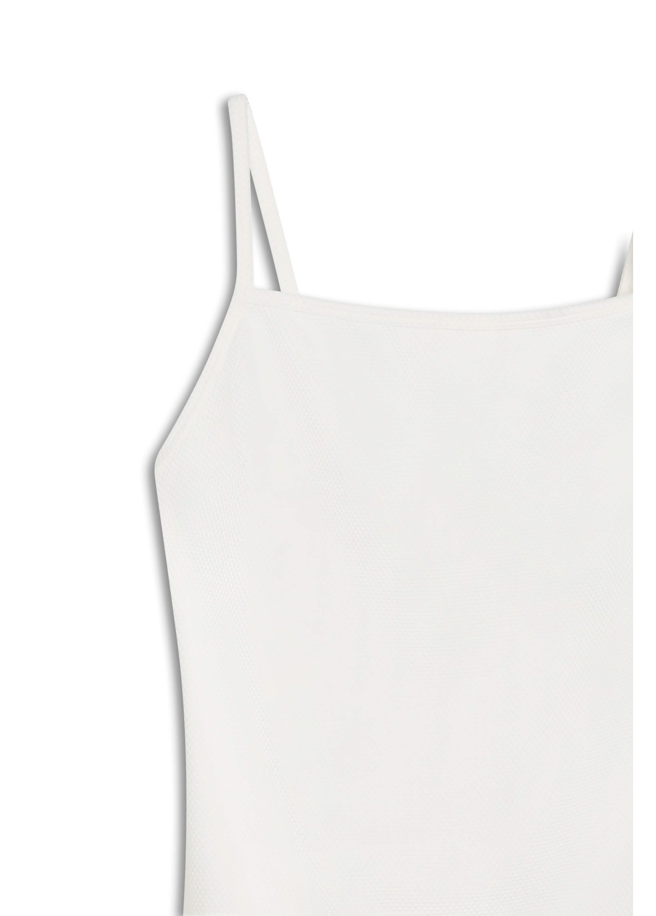 Vestido Malha Piquet Neckline Off White