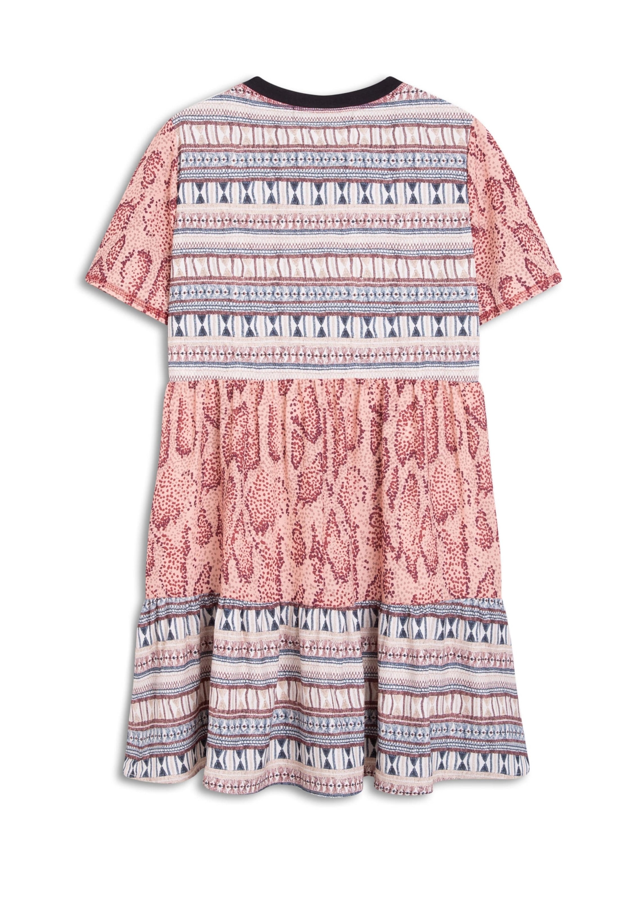 Vestido Medelin Contrast Ruffle Rosa