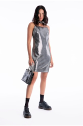 Vestido Metal Square Prata