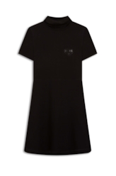 Vestido Moletinho Heavy High Collar Preto