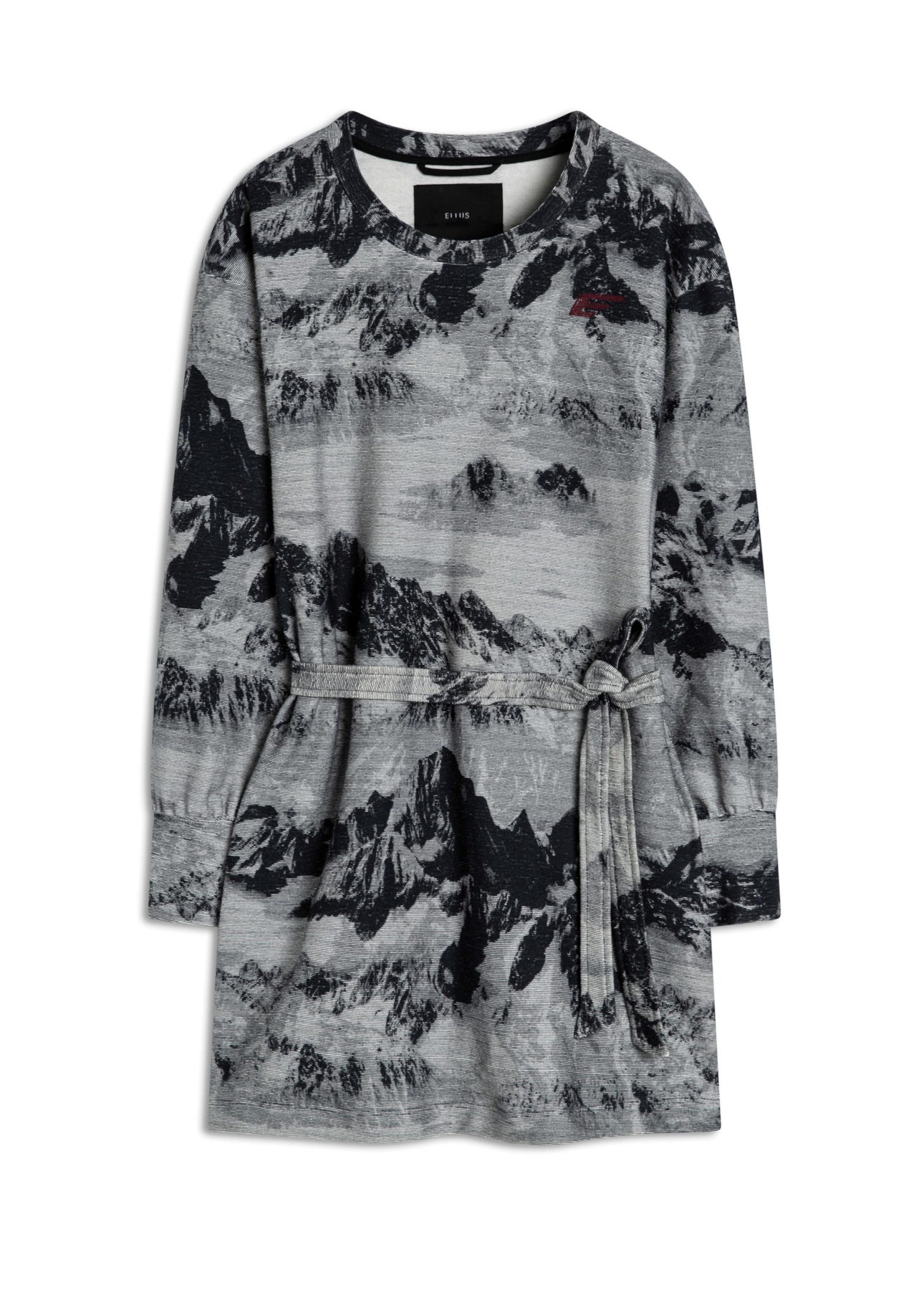 Vestido Moletom Landscape Straight Off White