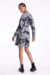 Vestido Moletom Landscape Straight Off White