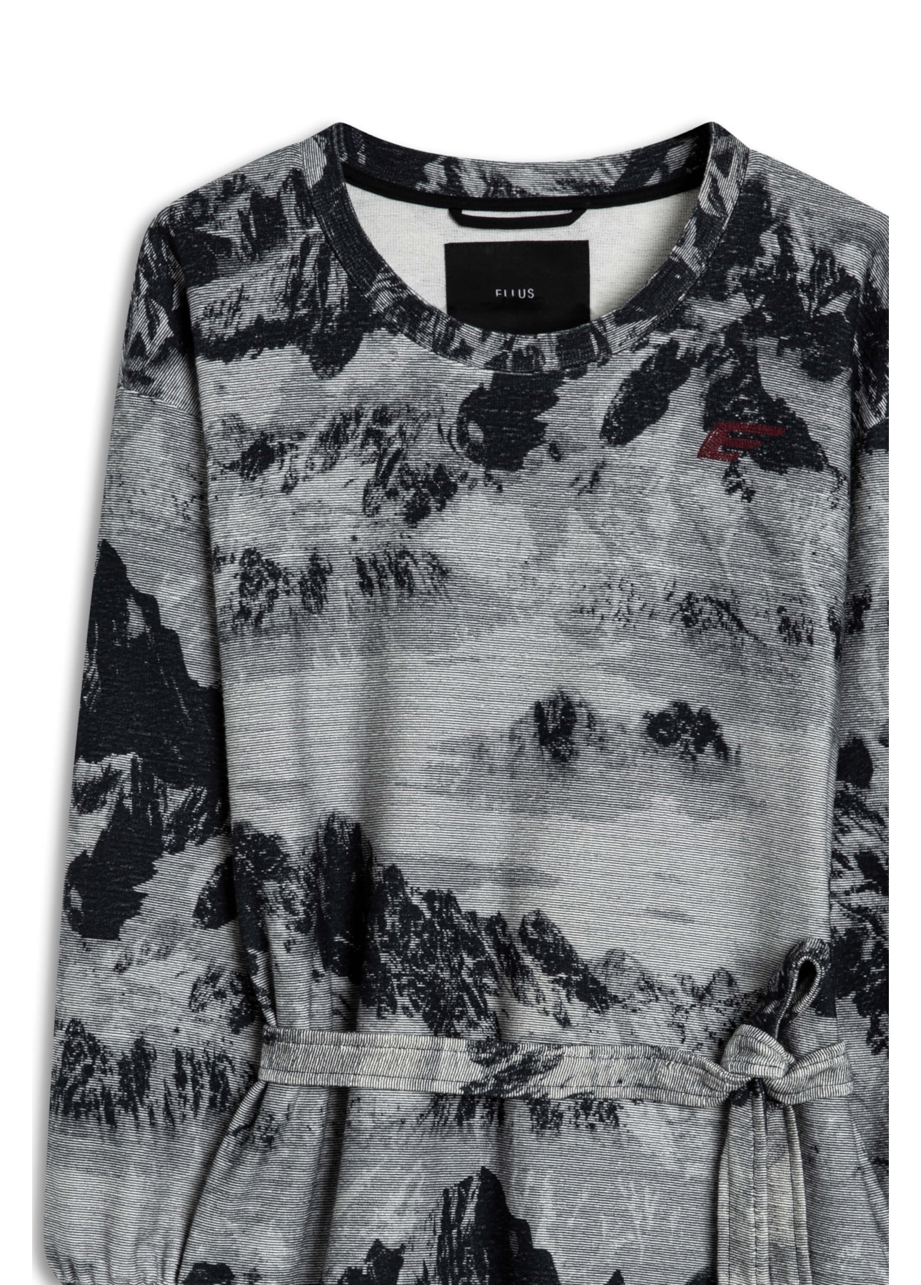 Vestido Moletom Landscape Straight Off White
