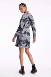 Vestido Moletom Landscape Straight Off White