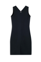 Vestido Moletom Skin Neck Midi Preto