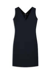 Vestido Moletom Skin Neck Midi Preto
