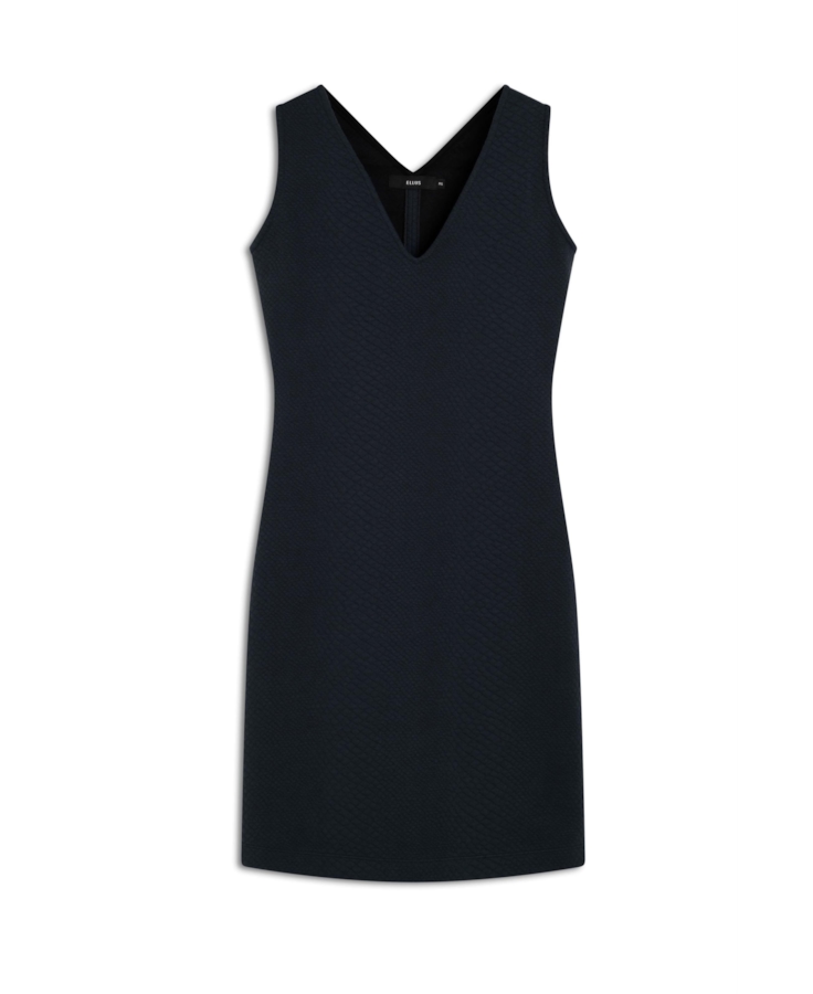 Vestido Moletom Skin Neck Midi Preto