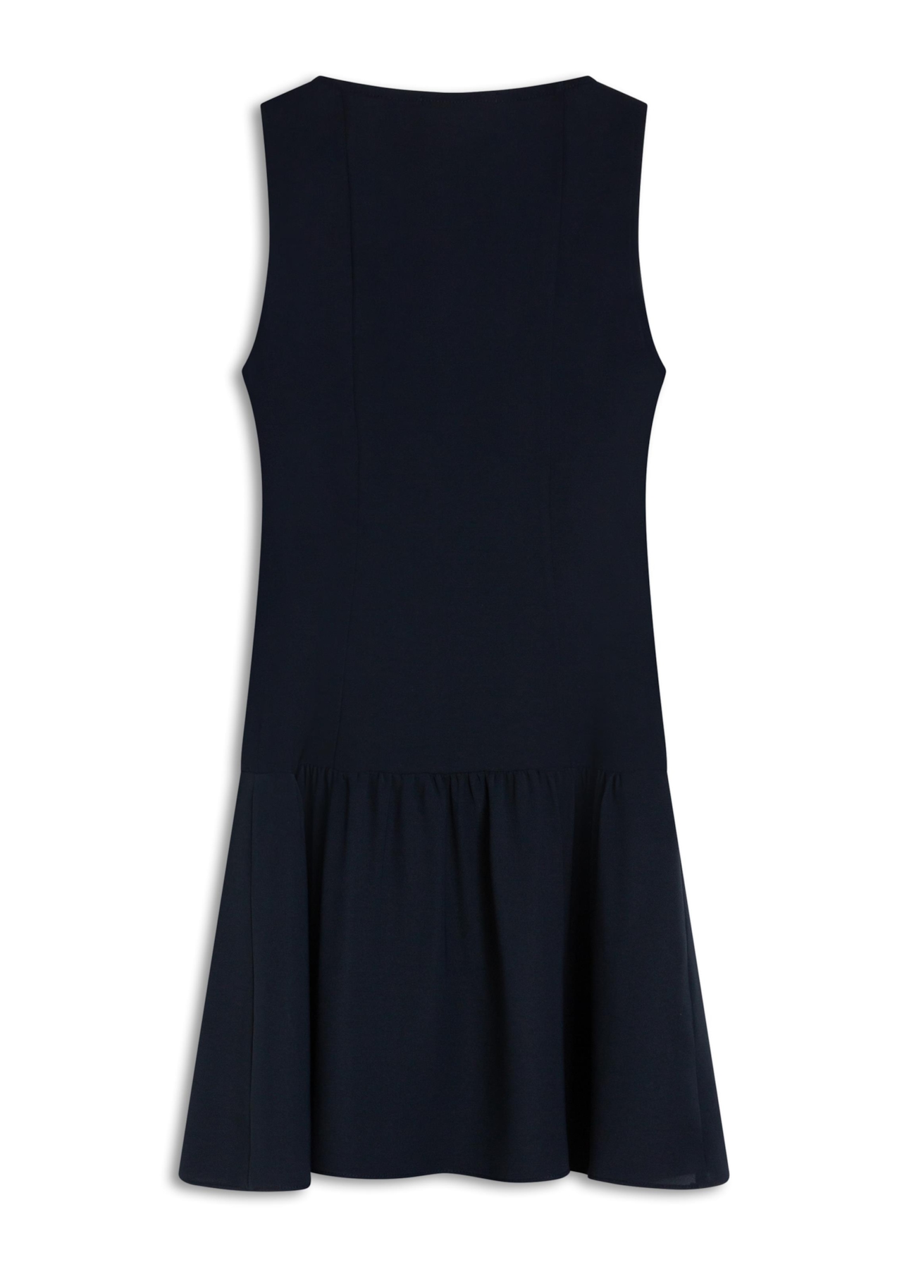 Vestido N.Y. Buttons Ruching Mini Dark Navy