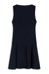 Vestido N.Y. Buttons Ruching Mini Dark Navy