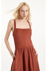 Vestido Nobu Recortes Terra