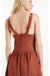Vestido Nobu Recortes Terra