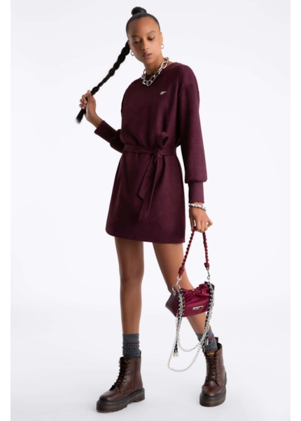 Vestido Nobu Straight Dark Wine