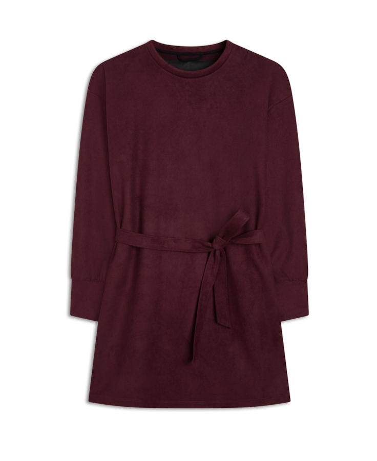 Vestido Nobu Straight Dark Wine