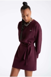 Vestido Nobu Straight Dark Wine