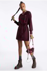 Vestido Nobu Straight Dark Wine