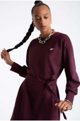 Vestido Nobu Straight Dark Wine