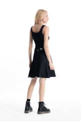 Vestido Ocean Button Style 2083-Lav.Black C/ Resina