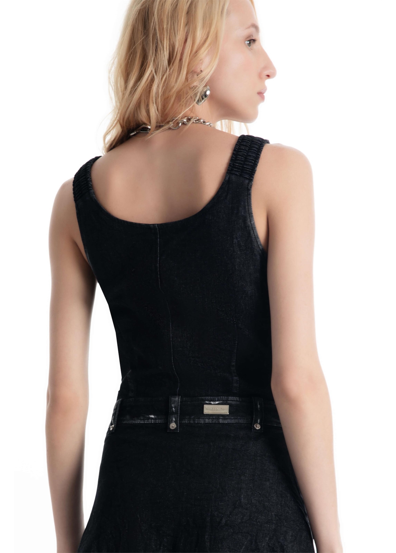 Vestido Ocean Button Style 2083-Lav.Black C/ Resina