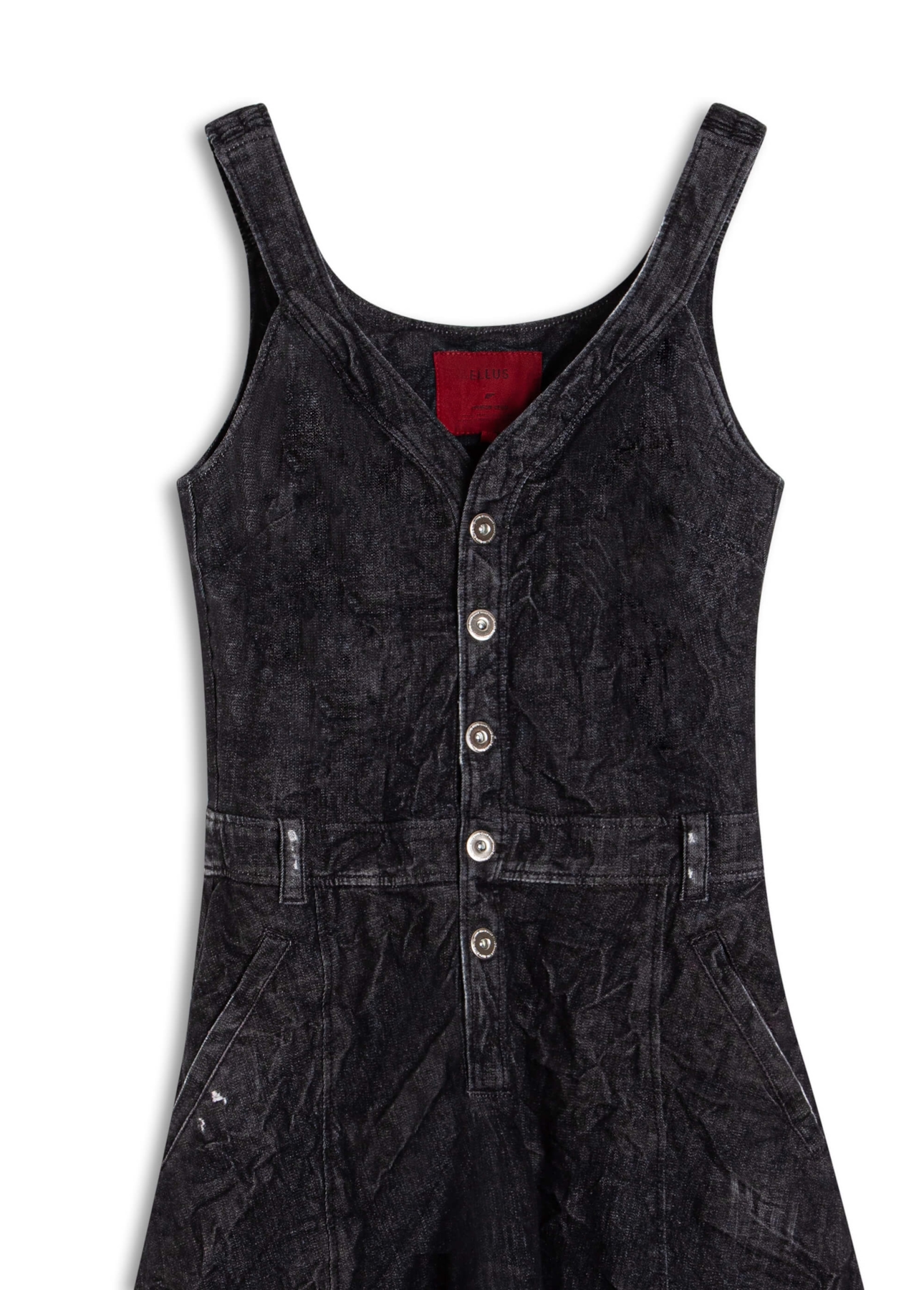 Vestido Ocean Button Style 2083-Lav.Black C/ Resina