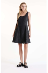 Vestido Ocean Elastic  Ilhós Lav.Black