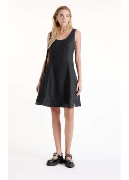 Vestido Ocean Elastic  Ilhós Lav.Black