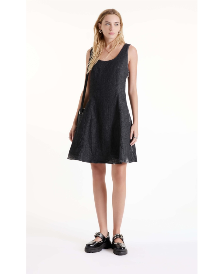 Vestido Ocean Elastic  Ilhós Lav.Black