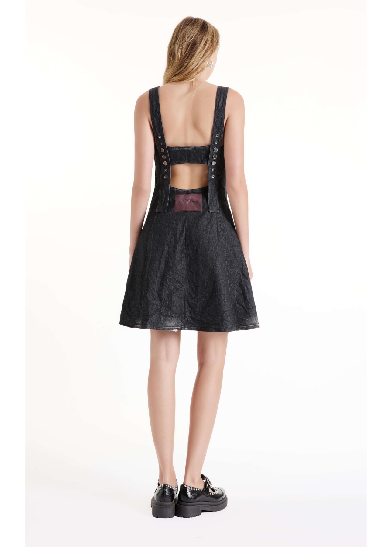 Vestido Ocean Elastic  Ilhós Lav.Black