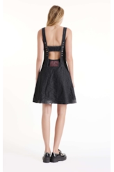 Vestido Ocean Elastic  Ilhós Lav.Black
