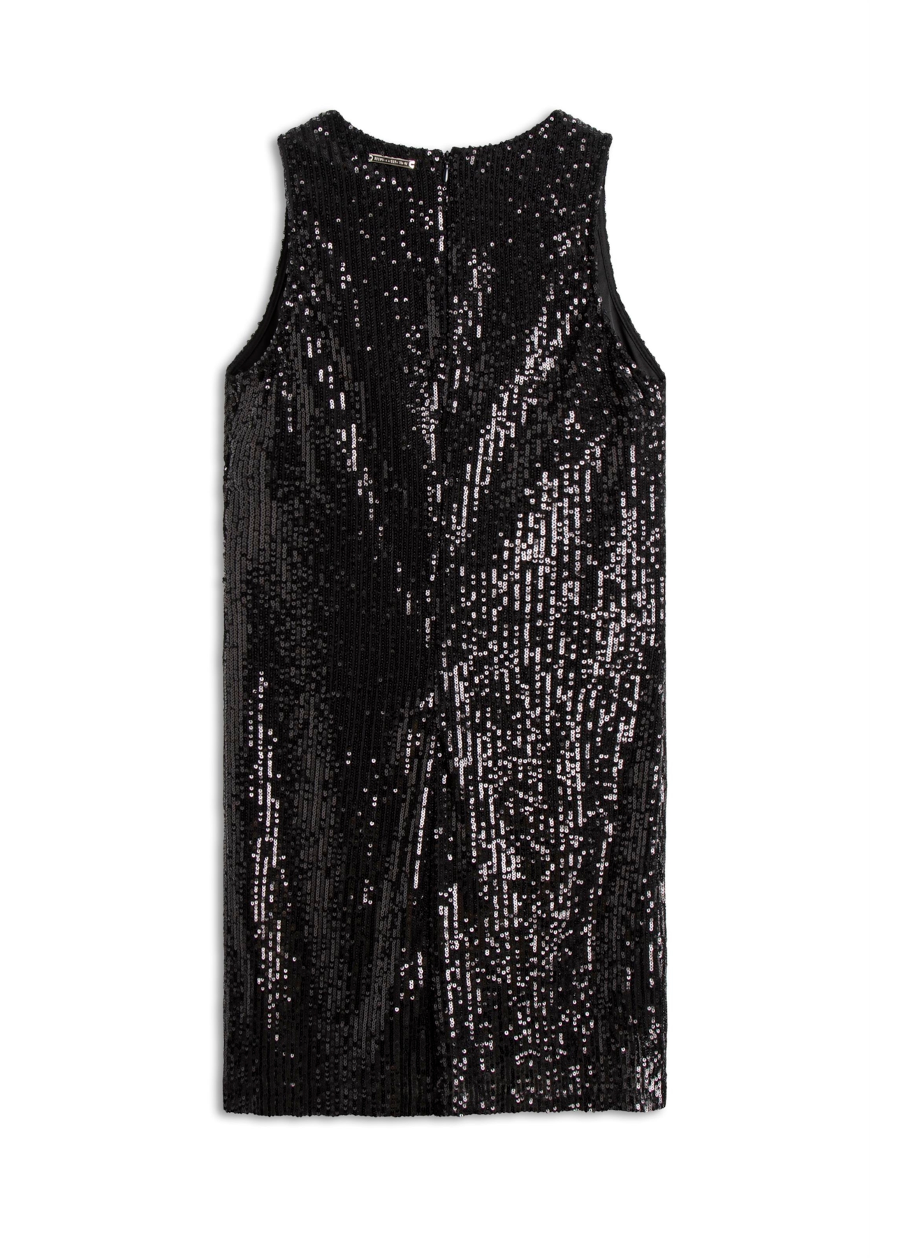 Vestido Paetê Glow Sleeveless Preto