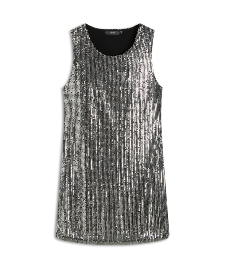 Vestido Paete Milao Mini Prata