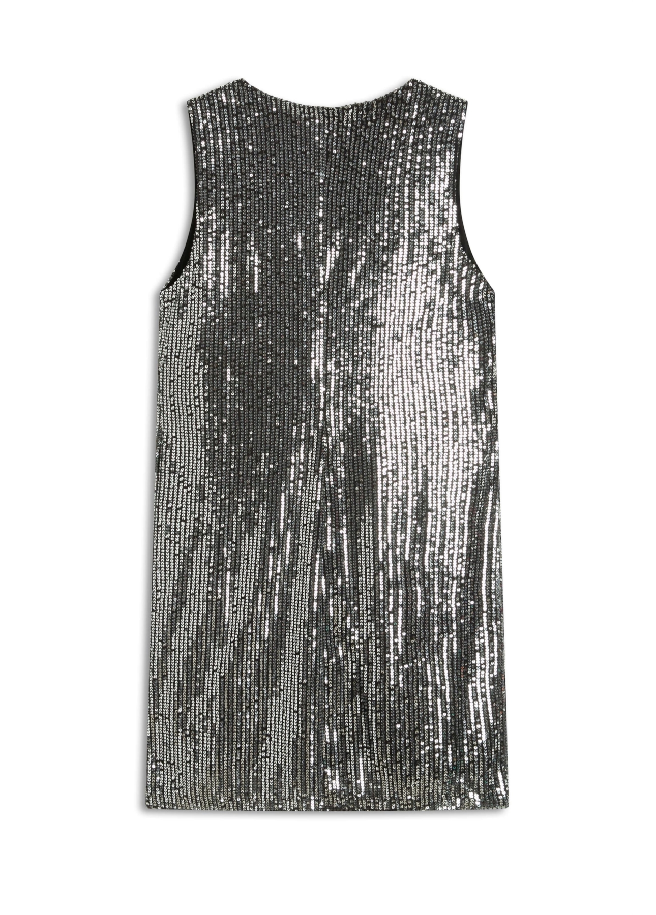 Vestido Paete Milao Mini Prata