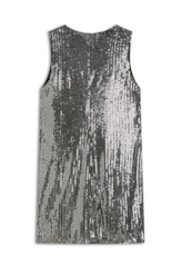 Vestido Paete Milao Mini Prata