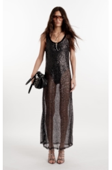 Vestido Paetê Shine Preto