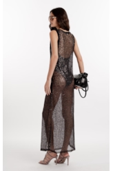 Vestido Paetê Shine Preto