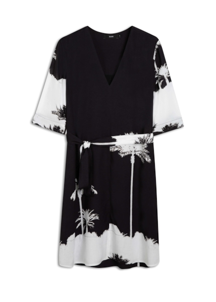Vestido Palm Three Straight Branco