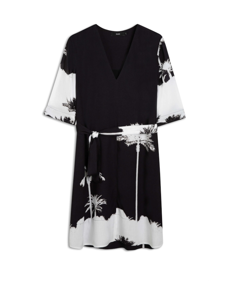 Vestido Palm Three Straight Branco