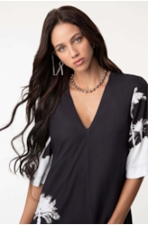 Vestido Palm Three Straight Branco