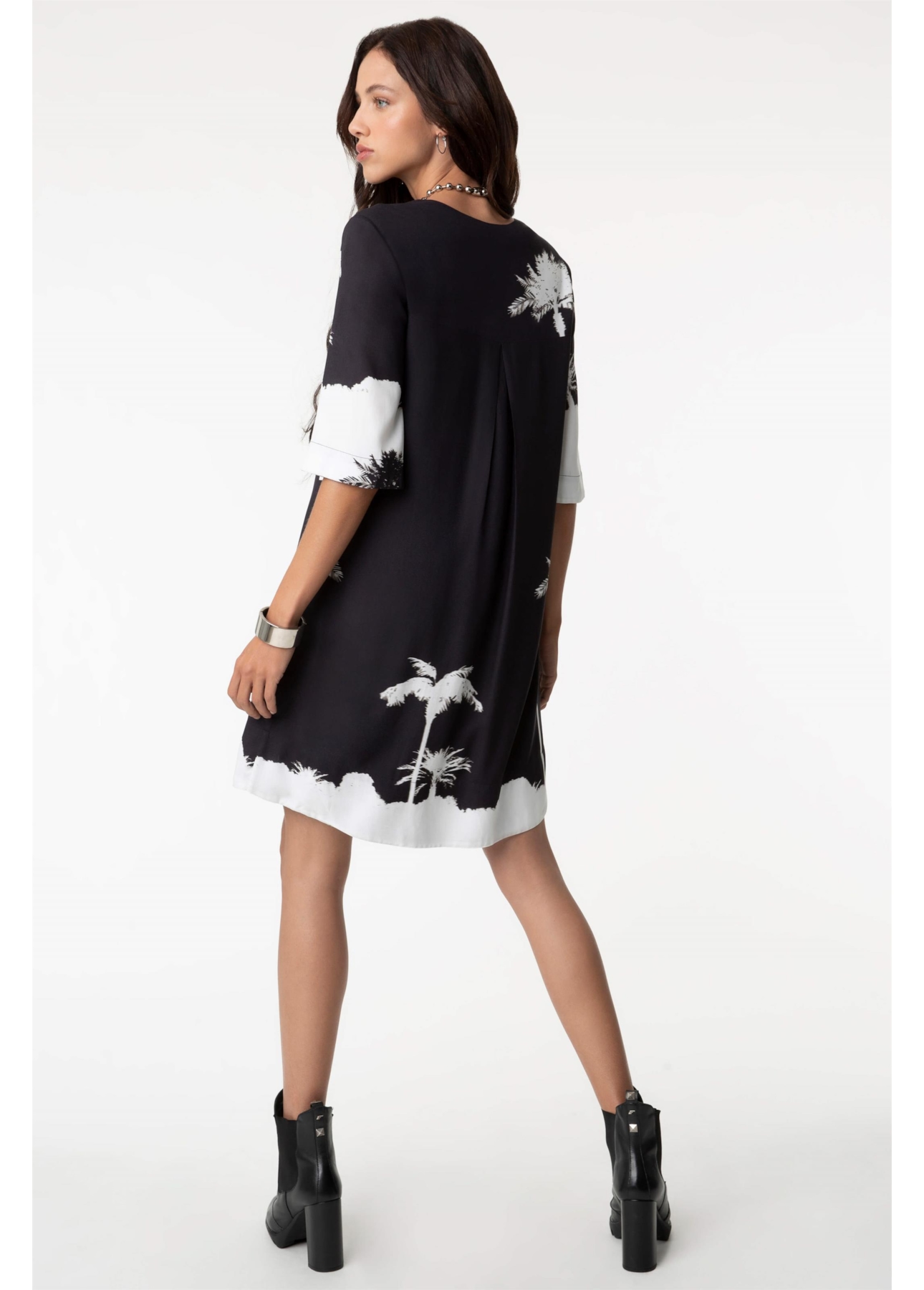 Vestido Palm Three Straight Branco