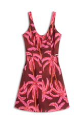 Vestido Palms Summer Vermelho