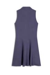 Vestido Piquet Buttons Purple Blue