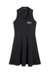 Vestido Piquet Neckline Preto