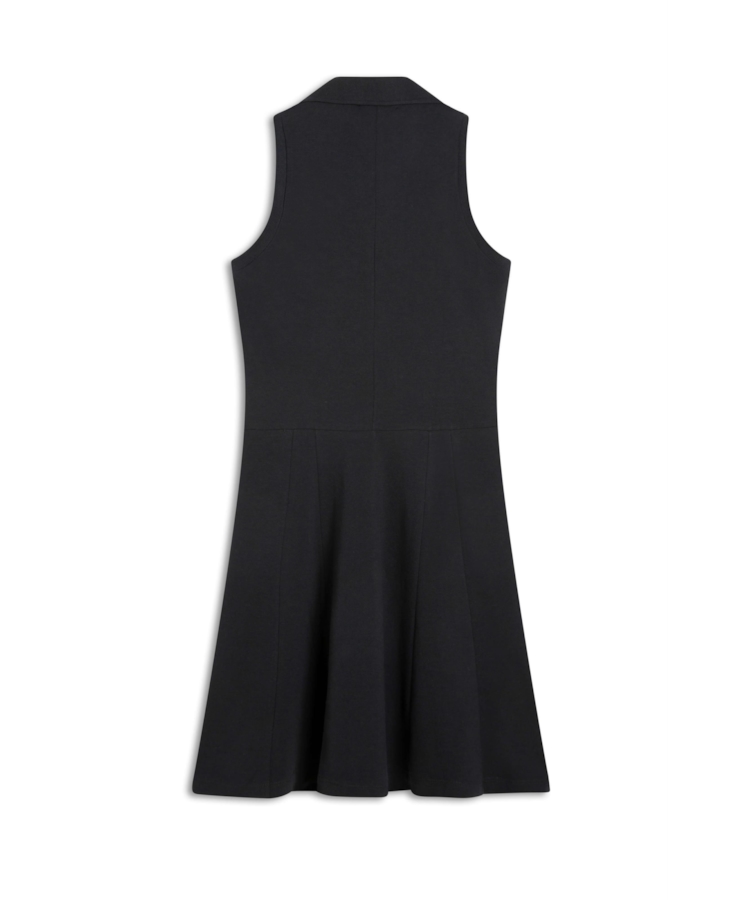 Vestido Piquet Neckline Preto
