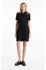 Vestido Piquet Polo Ellus Deluxe Preto