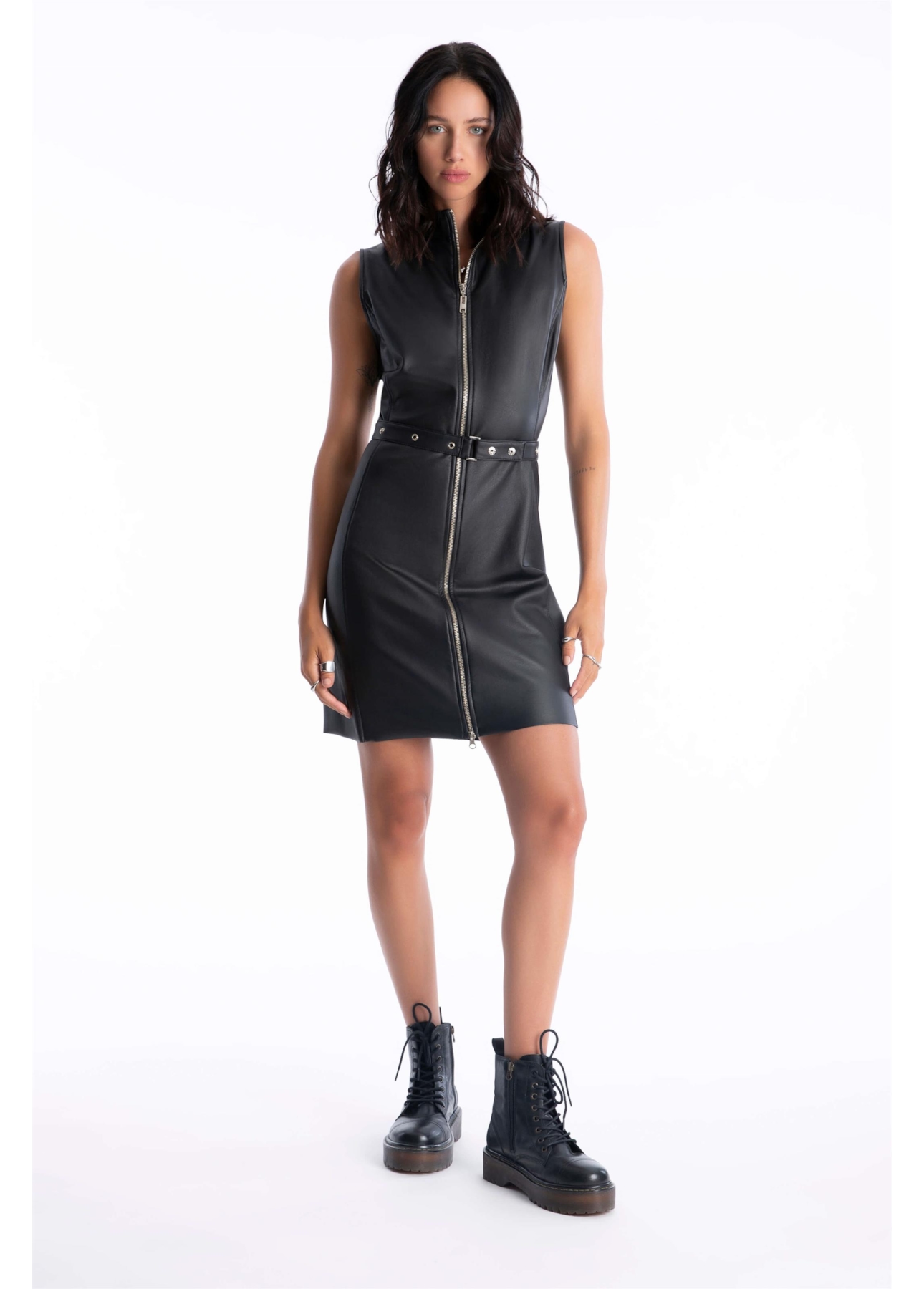 Vestido Power Techno Preto