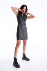 Vestido Power Techno Preto